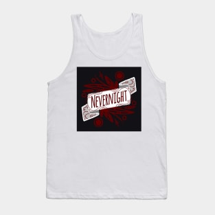 Nevernight Banner - Black, White, and Red Tank Top